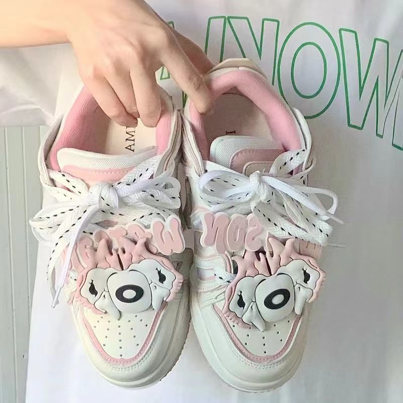 Damen Sneakers mit verspieltem Tierdesign und komfortabler Sohle EB