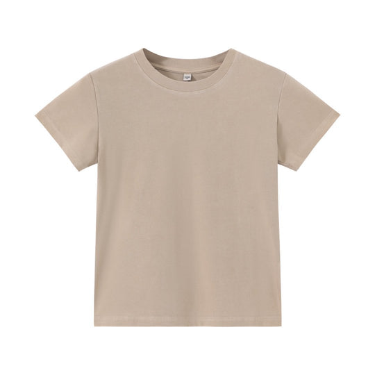 EB | Schillerndes altes kurzes T-Shirt mit Färbung