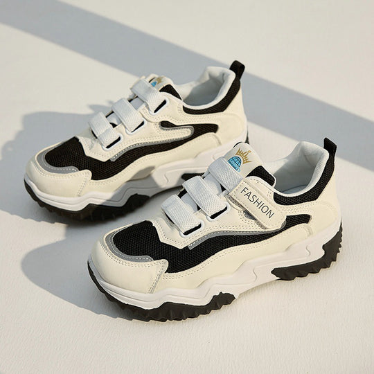 Damen Sportliche Sneaker mit atmungsaktiven Obermaterial und komfortablem Klettverschluss EB