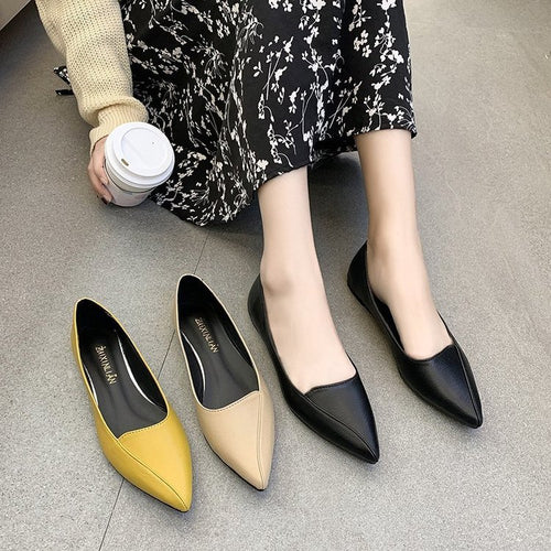 Damen Spitzen Ballerinas aus hochwertigem Leder mit flexiblem Fußbett EB