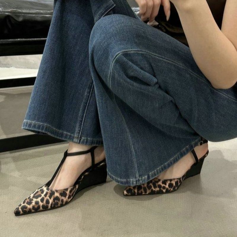 Damen Wedge-Pumps mit elegantem Slingback-Riemen EB
