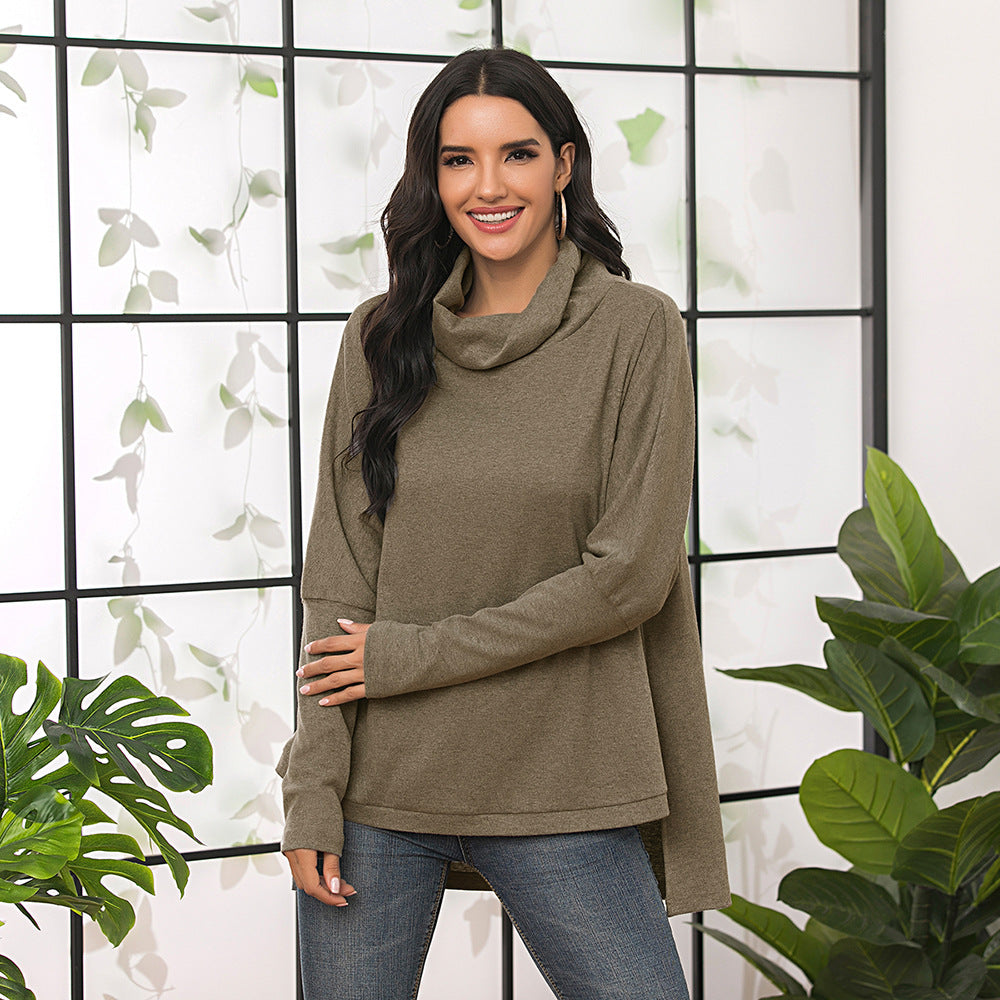 Damen lässiges Longsleeve mit Kapuze EB