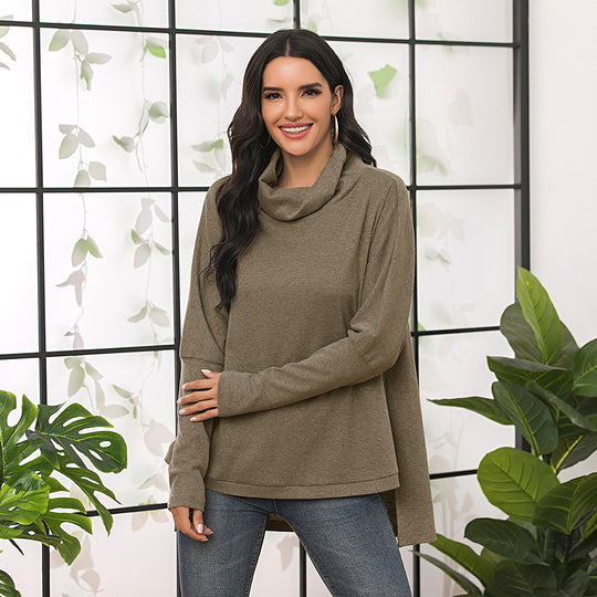 Damen lässiges Longsleeve mit Kapuze EB