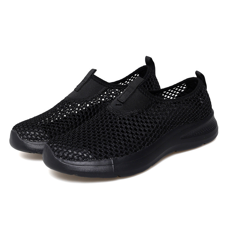 Damen Atmungsaktive Slip-On Sneakers mit elastischem Einschlupfdesign EB