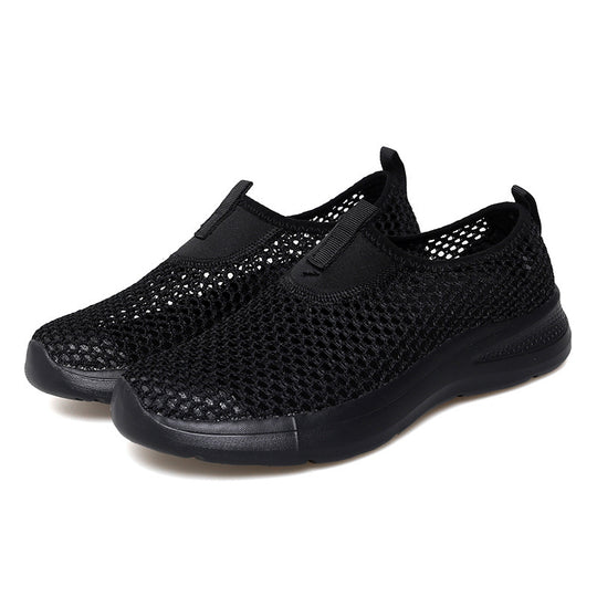 Damen Atmungsaktive Slip-On Sneakers mit elastischem Einschlupfdesign EB