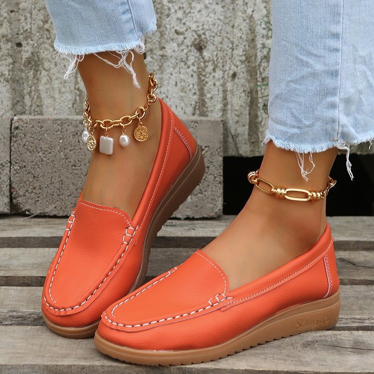 Damen elegante Mokassins mit trendigem Design und rutschfester Sohle EB