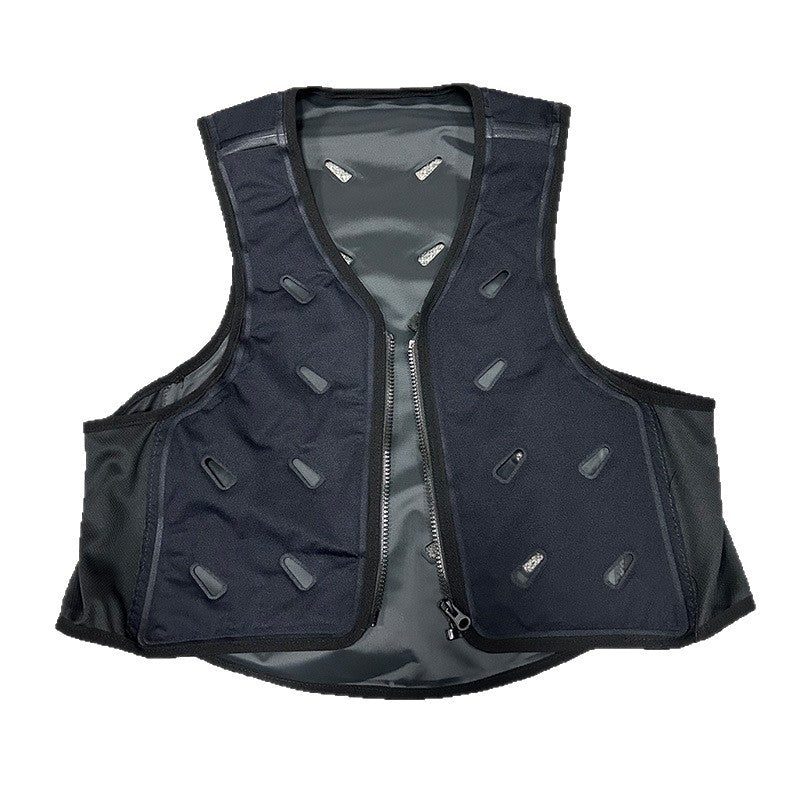 Unisex nan modulare Ventilationsweste mit Einlassöffnungen für Clip‑Lüfter und verstellbarem Schnellverschluss R&B