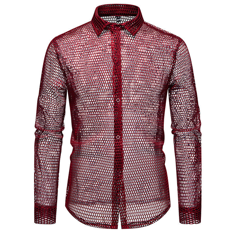 Herren Mesh-Hemd aus hochwertigem Material mit innovativem Design EB
