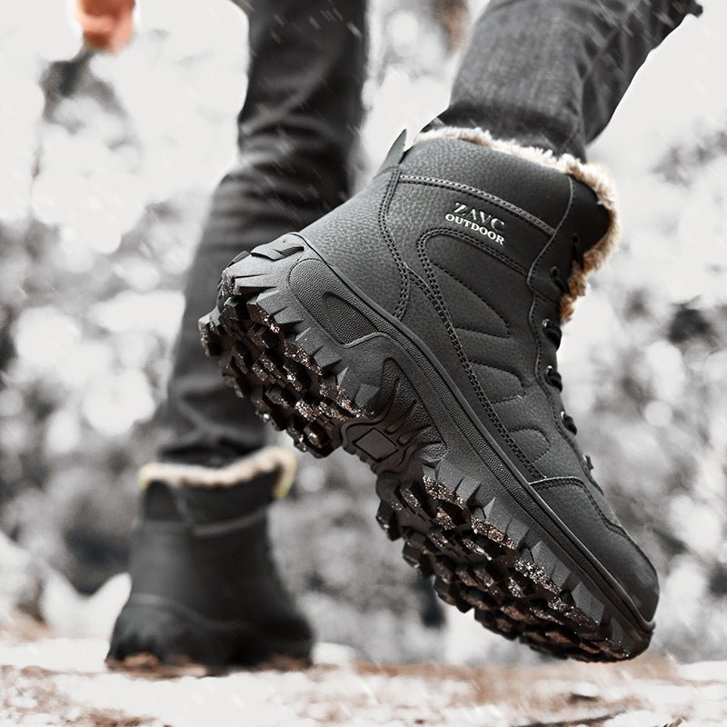 Damen warme Outdoor-Winterstiefel mit isolierender Polsterung und rutschfester Sohle EB