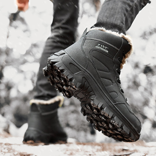 Damen warme Outdoor-Winterstiefel mit isolierender Polsterung und rutschfester Sohle EB