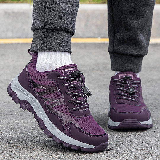 Damen Lauf- und Fitness-Sneaker mit atmungsaktiver Mesh-Oberfläche und innovativem Schnellschnürsystem EB