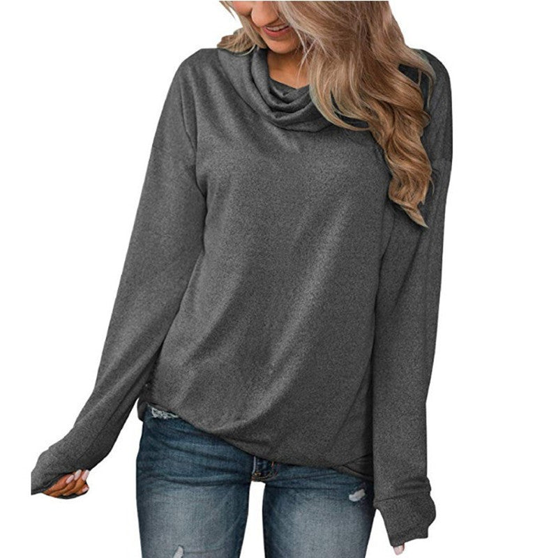 Damen Legerer Rollkragenpullover mit weichem Material EB