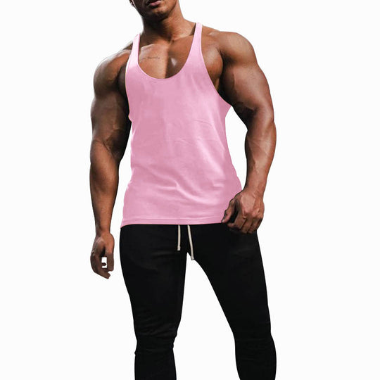 Herren Sporttanktop mit racerback Design und atmungsaktiver Baumwolle EB