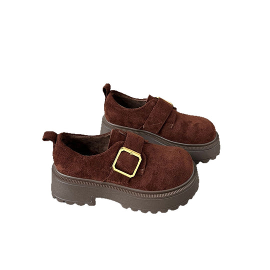 Damen Komfortable Chunky Clogs mit luxuriösem Schnallenverschluss EB