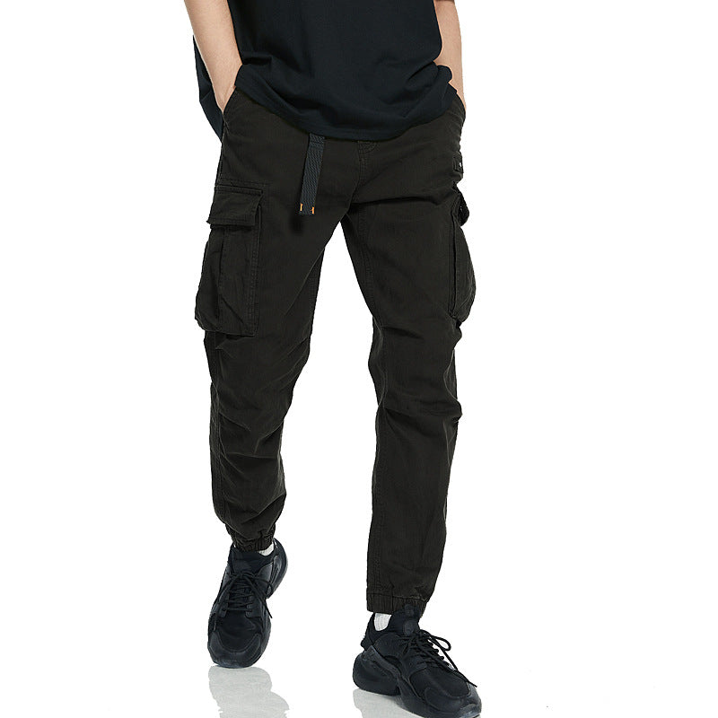 Herren Cargo-Hose mit elastischem Bund und tiefen Taschen EB