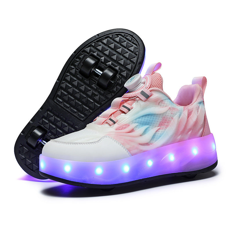 Damen LED Leuchtschuhe mit Rollerskate-Funktion EB