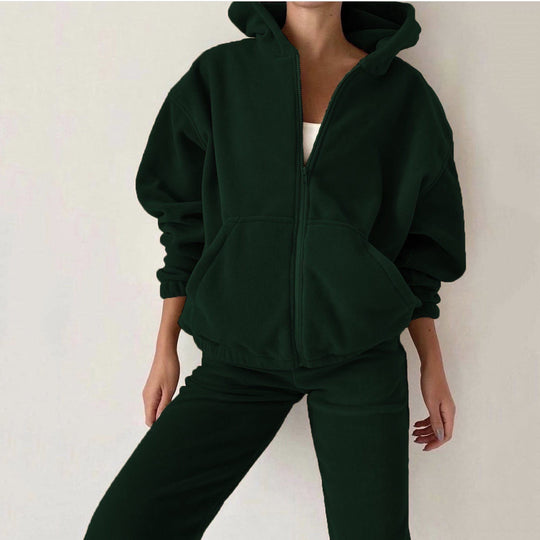 Damen nan oversized Kapuzenpullover-Set mit Cargo-Jogginghose EB