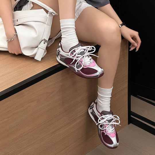 Damen modische Sportschuhe mit atmungsaktiver Netz-Oberfläche und dämpfender Sohle EB