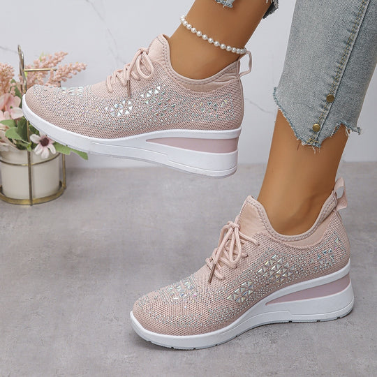Damen Sportliche Sneakers mit atmungsaktivem Obermaterial und modischem Design EB