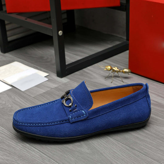 Damen Mokassin mit modischem Zierdetail aus hochwertigem Wildleder EB