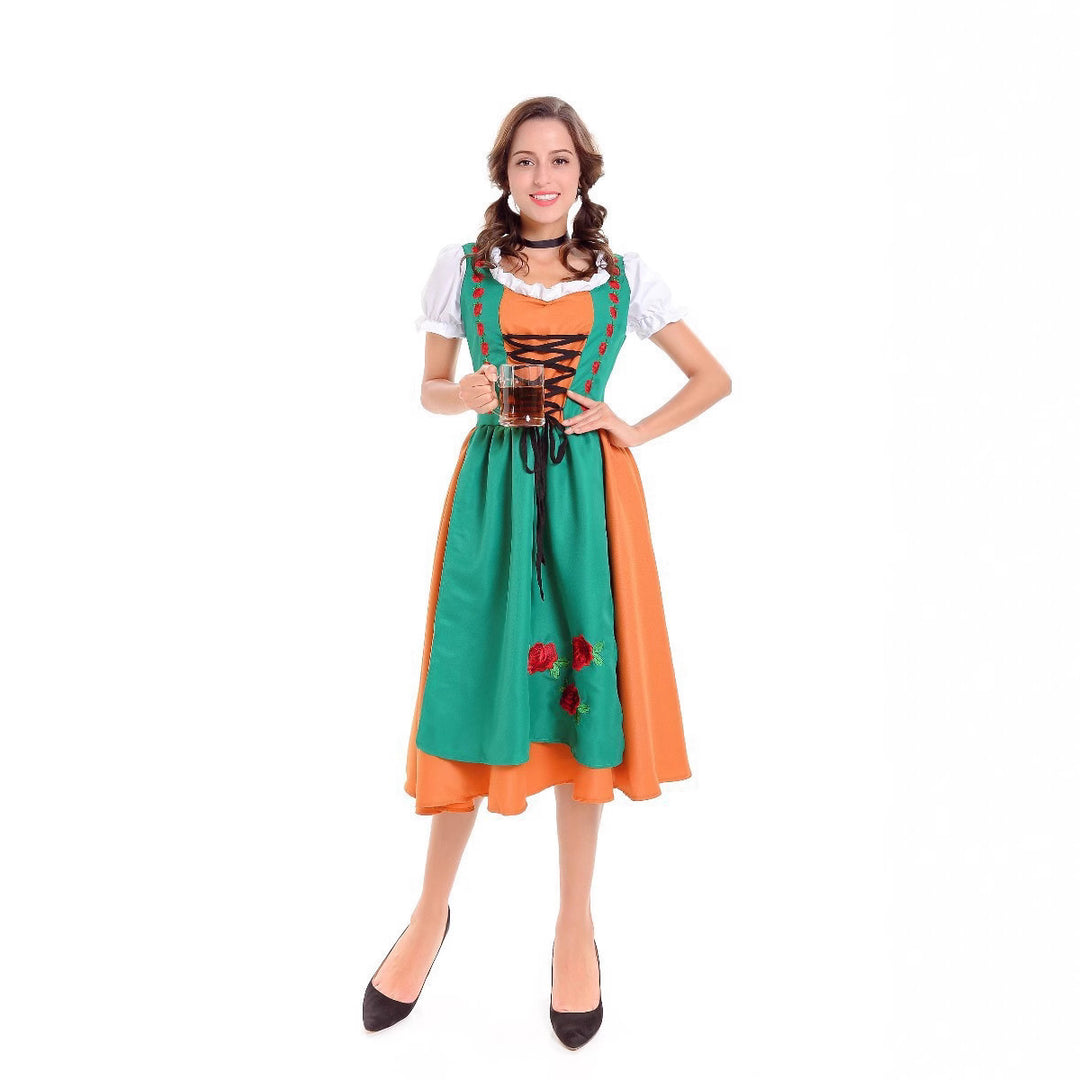 Damen Trachtenkleid mit romantischem Schnitt und verzierter Schürze EB