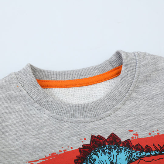 Jungen Sweatshirt mit lebendigem Dinosaurier-Motiv EB