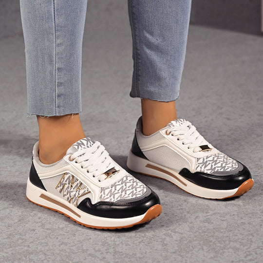 Damen modische Lauf-Sneaker mit atmungsaktivem Mesh und stylishem Design EB