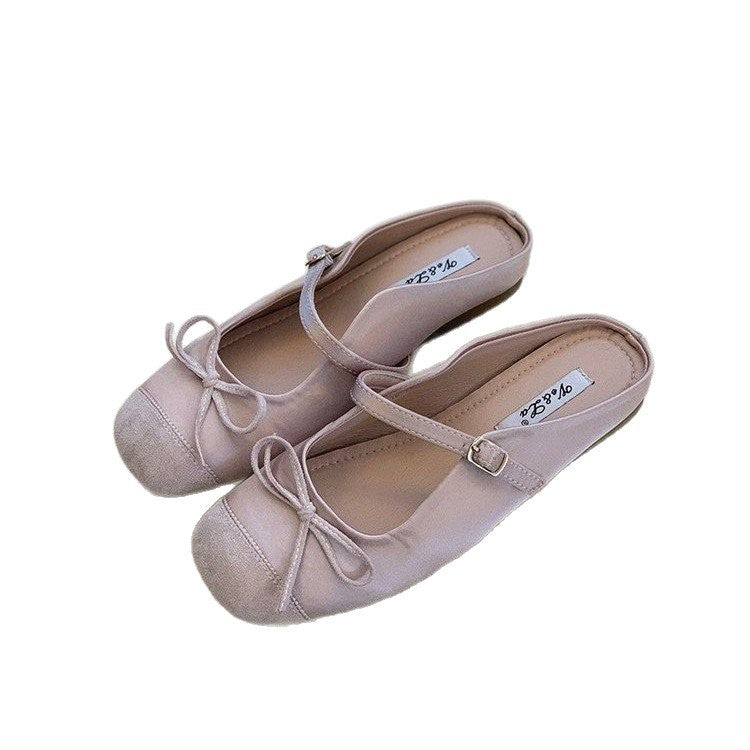 Damen Ballerinas mit modischem Riemchen und eleganter Schleifenapplikation EB