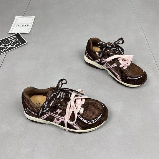 Damen sportliche Lauf-Sneaker mit dämpfender Sohlenkonstruktion und atmungsaktiver Mesh-Oberfläche EB
