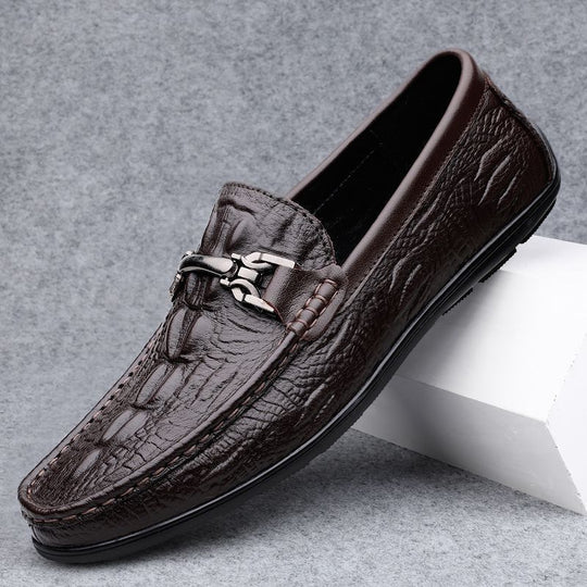 Herren Elegante Mokassins aus hochwertigem Leder mit modischem Detail EB