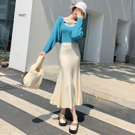 Damen Eleganter, ausgestellter Maxirock aus leichtem Material EB