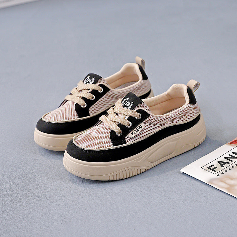 Damen Bequeme Sneakers mit luftigen Mesh-Einsätzen und auffälligem Design EB