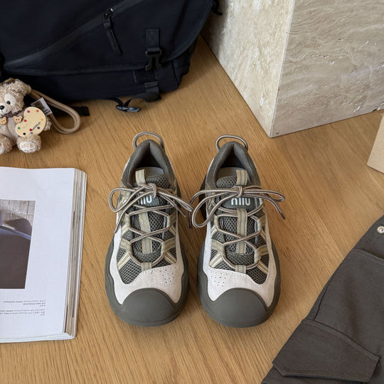 Damen vielseitige Aktiv-Sneaker mit atmungsaktivem Obermaterial und rutschfester Sohle EB
