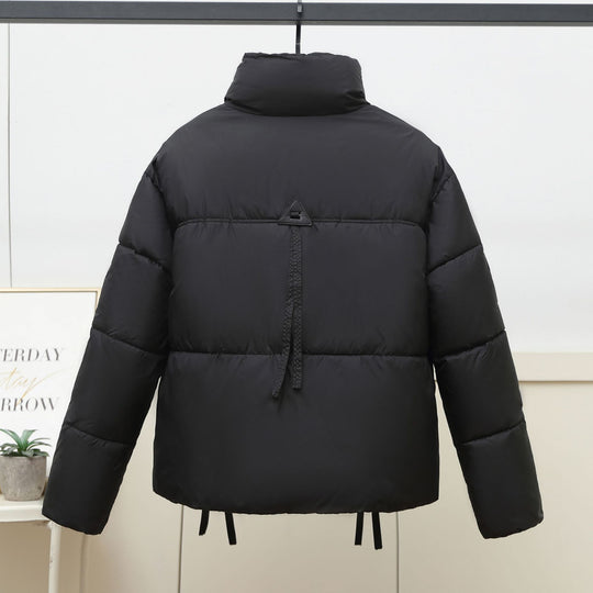 Damen gesteppte Übergangsjacke mit hohem Kragen und modernen praktischen Taschen EB