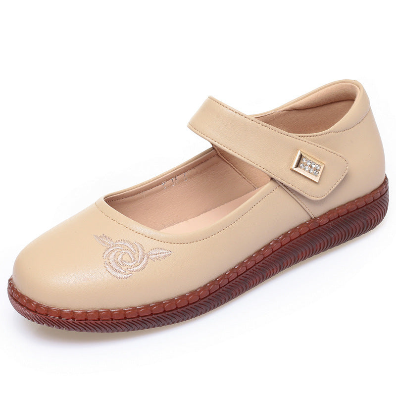Damen Elegante Ballerinas mit komfortablem Klettverschluss EB