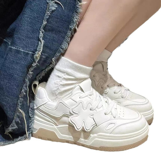 Damen Trendige Sneakers mit modischem Sternen-Design EB