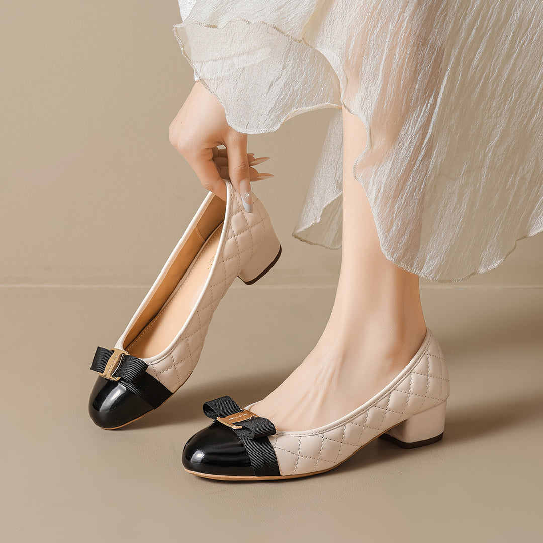 Damen Ballerinas mit elegantem Riemchen und modischer Lackspitze EB