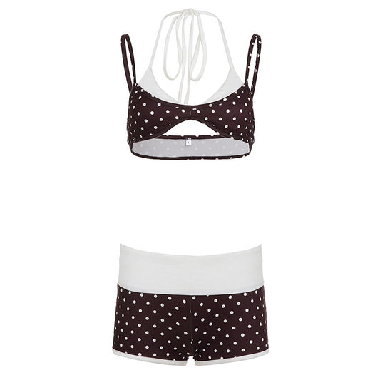 Damen Bikini-Set mit trendigem Punktedesign und modischem Schnitt EB