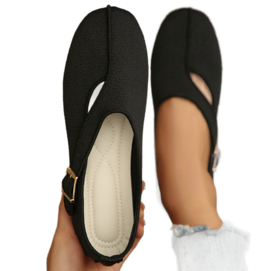 Damen Elegante Slipper mit verstellbarem Riemen und modischem Design EB