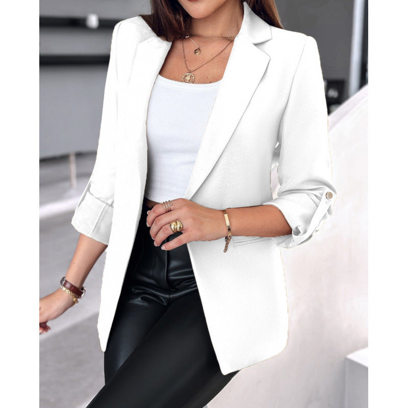 Damen elegante Blazerjacke mit modischem Schnitt EB