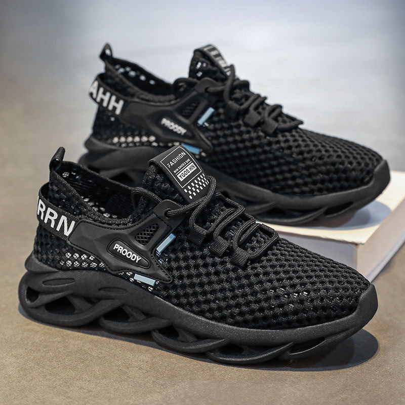 Damen Sportliche Mesh-Sneaker mit innovativem Dämpfungssystem und rutschfester Sohle EB