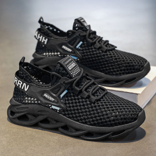 Damen Sportliche Mesh-Sneaker mit innovativem Dämpfungssystem und rutschfester Sohle EB