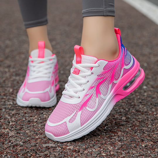 Damen Sportliche Sneakers mit atmungsaktiver Oberflächenstruktur und stützender Dämpfung EB