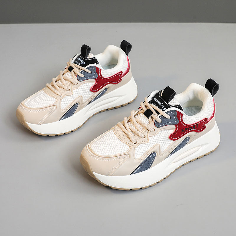Damen Sportliche Sneaker mit atmungsaktivem Mesh-Obermaterial und dämpfender Laufsohle EB