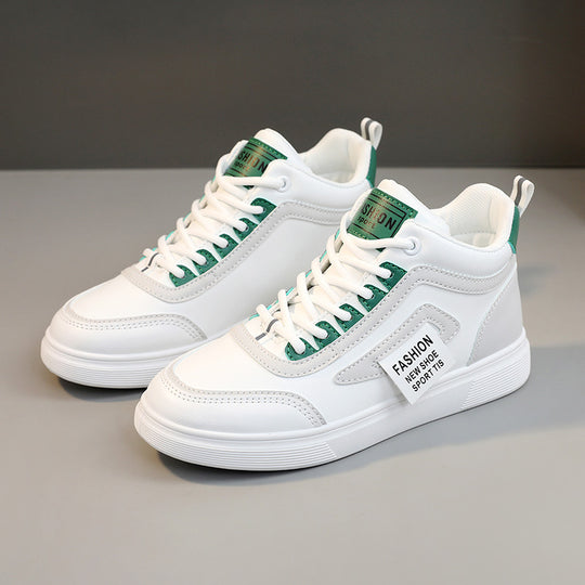 Damen modische High-Top Sneakers mit innovativer Schnürtechnologie und rutschfester Sohle EB