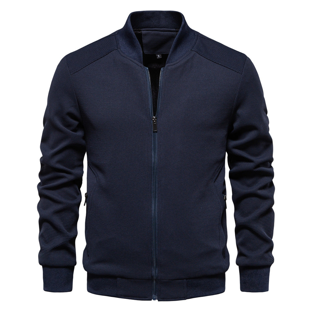 Herren modische Sportjacke mit atmungsaktivem Strukturdesign EB