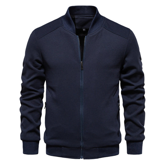 Herren modische Sportjacke mit atmungsaktivem Strukturdesign EB