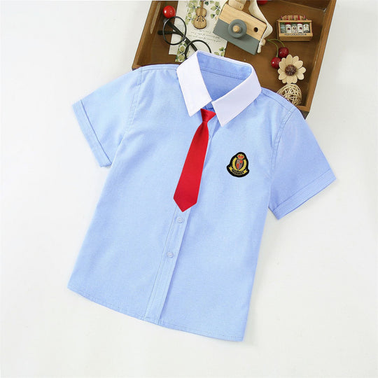 Jungen Elegantes Kurzarmhemd mit Fliege EB