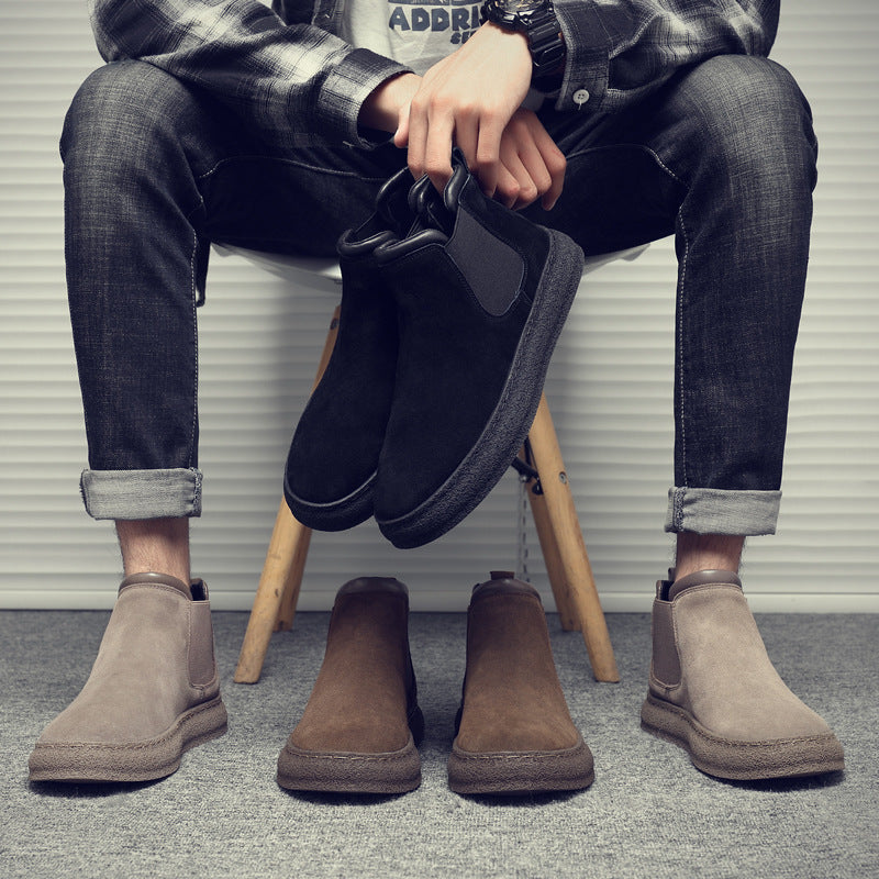 Damen Chelsea Boots mit eleganter Wildleder-Oberfläche EB
