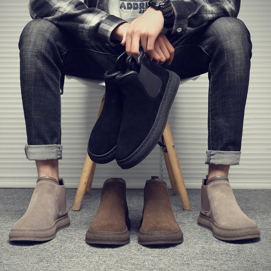 Damen Chelsea Boots mit eleganter Wildleder-Oberfläche EB